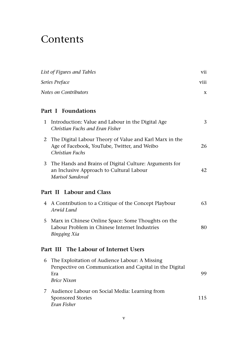 1 Introduction: Value and Labour in the Digital Age Christian Fuchs and Eran Fisher