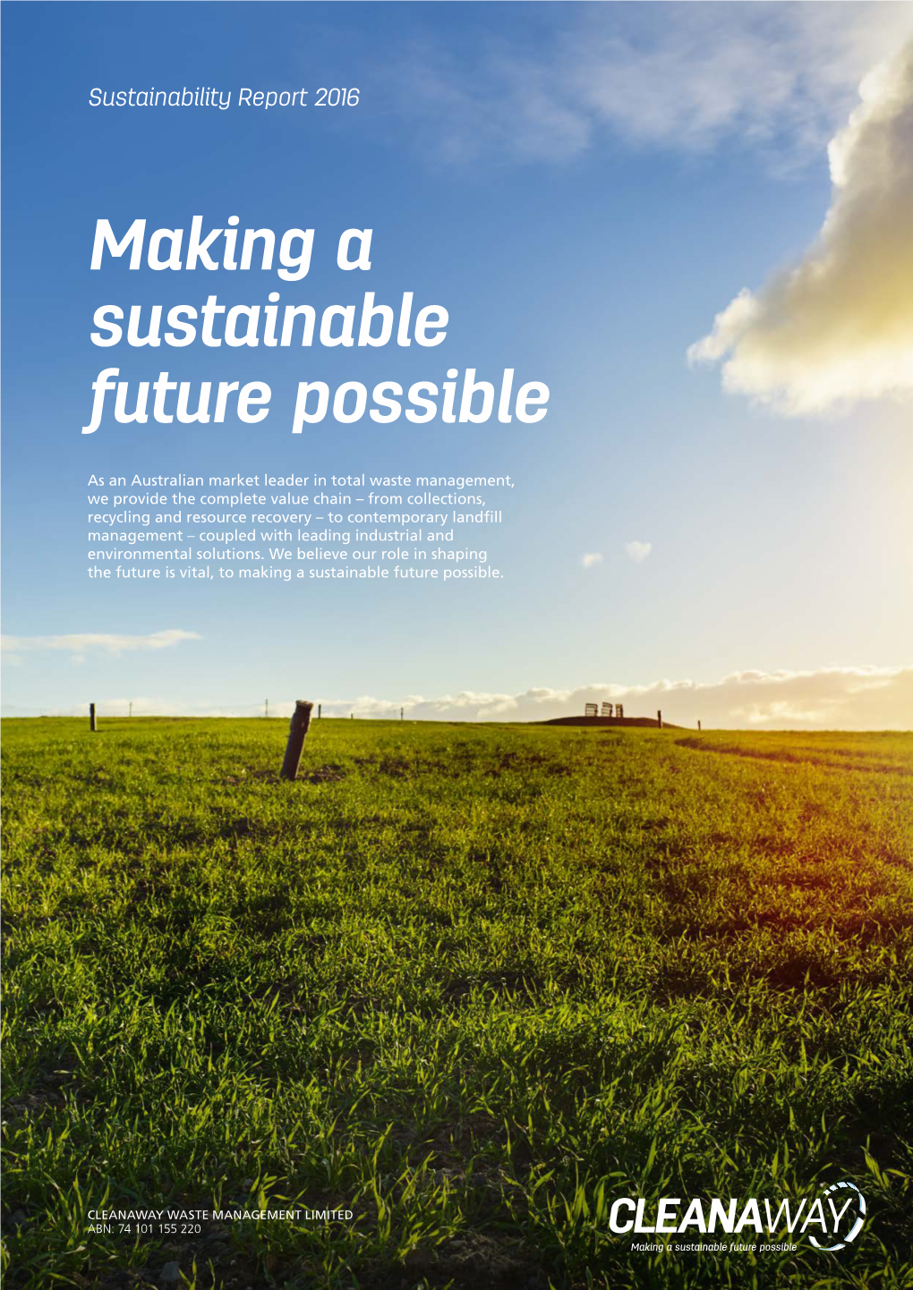 Making a Sustainable Future Possible