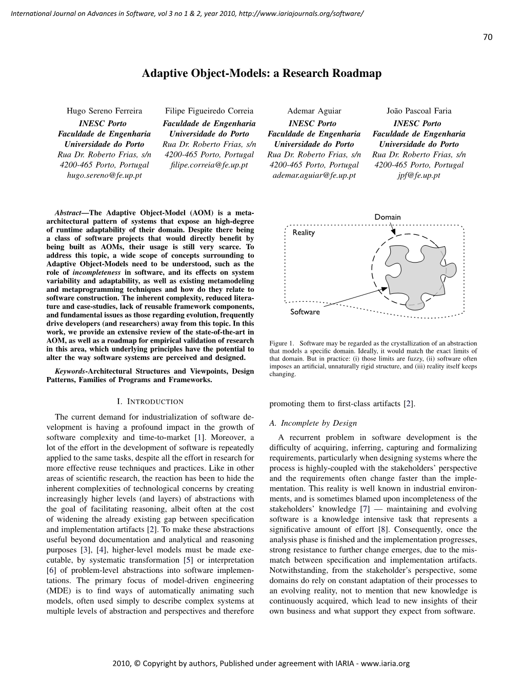 Adaptive Object-Models: a Research Roadmap