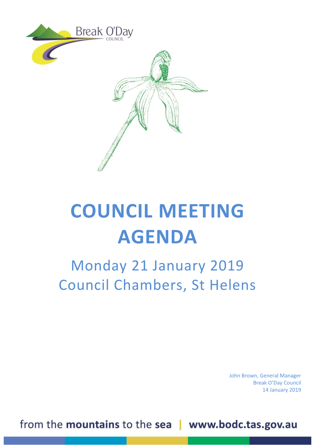 Council Agenda – January 2019