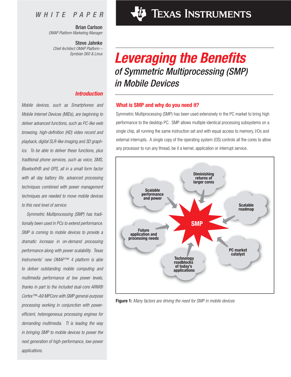 Leveraging the Benefits of Symmetric Multiprocessing (SMP) in Mobile Devices Introduction