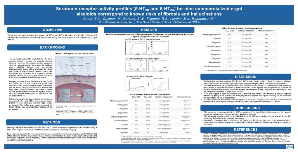 Serotonin Receptor Activity Profiles (5-HT2B and 5-HT2A)