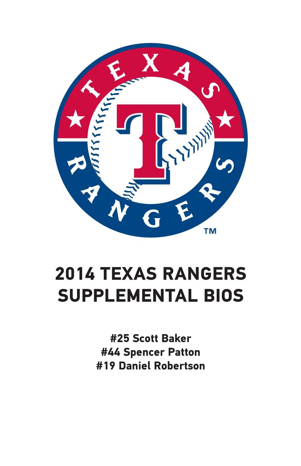 2014 Texas Rangers Supplemental Bios