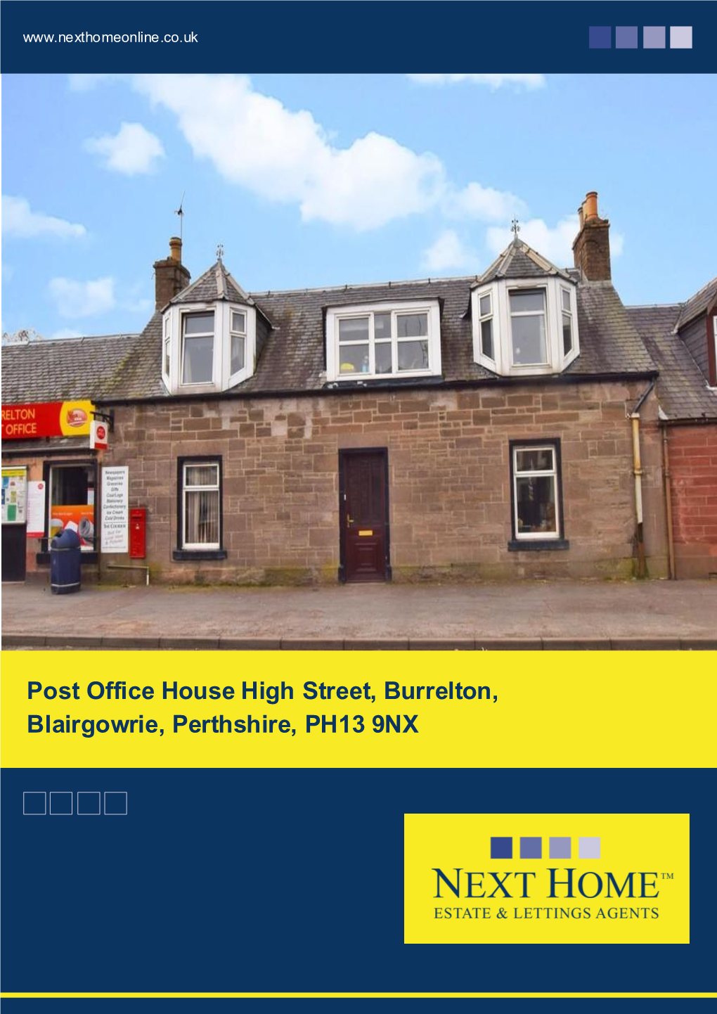 Post Office House High Street, Burrelton, Blairgowrie, Perthshire, PH13 9NX Offers Over £184,950