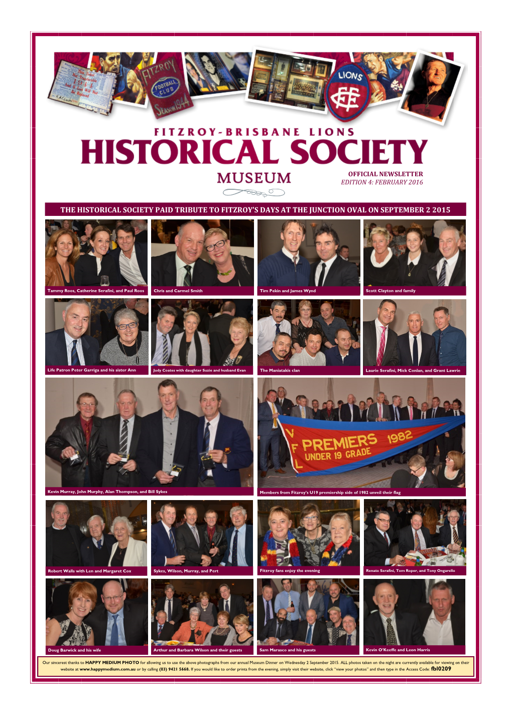 The Historical Society Paid Tribute to Fitzroy's Days At