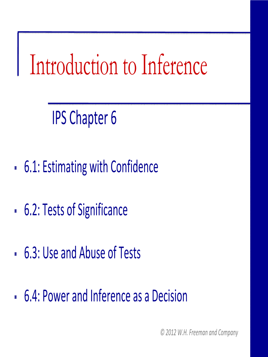 Introduction to Inference