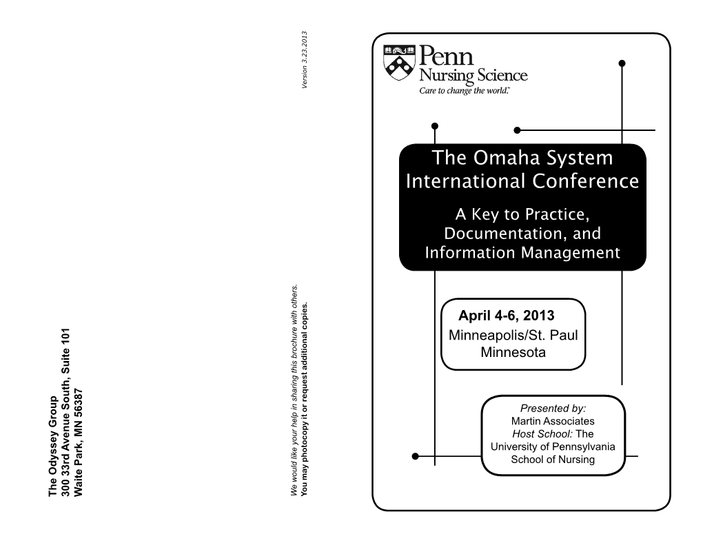 Review the Conference PDF Flier