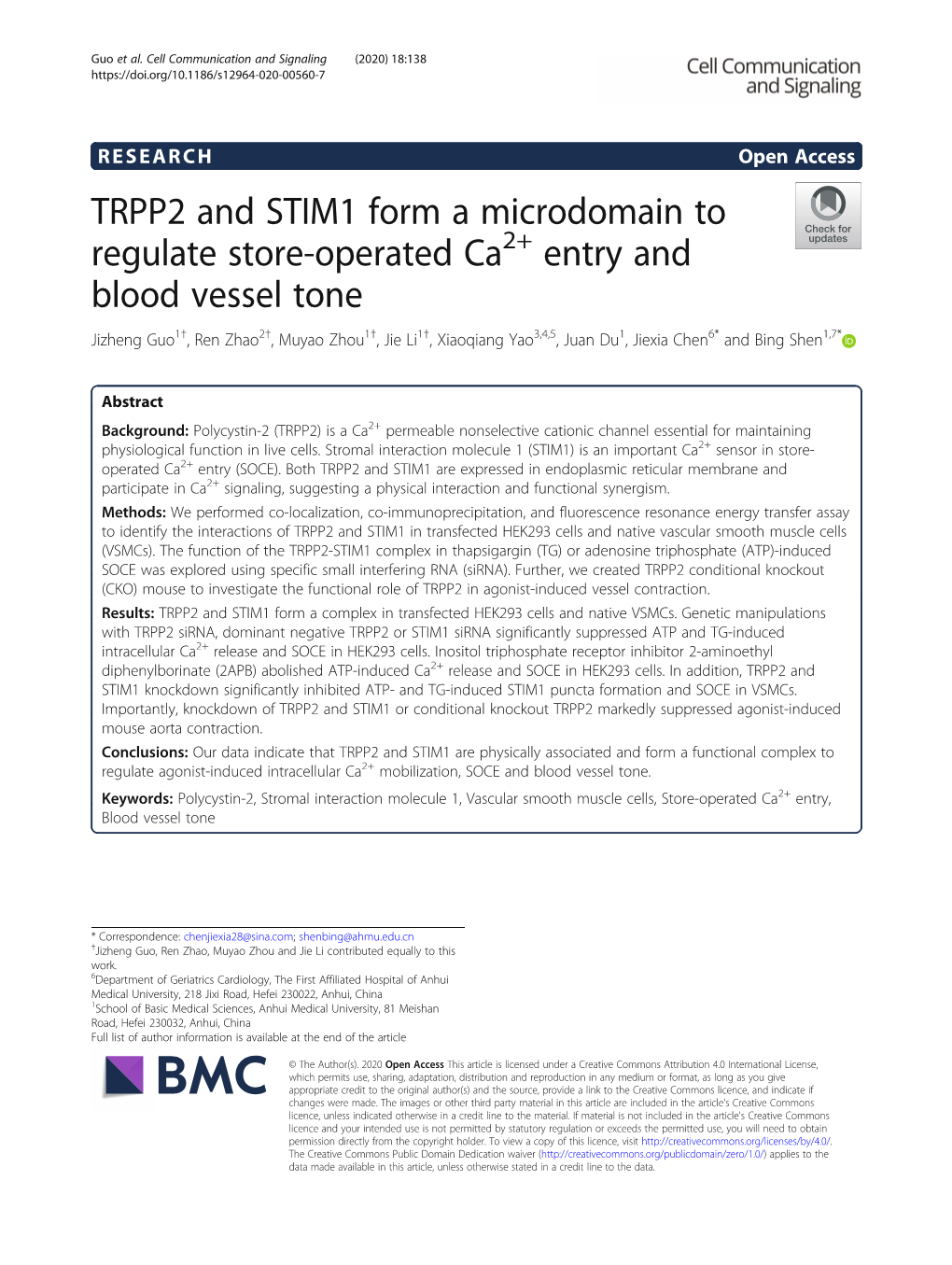 TRPP2 and STIM1 Form a Microdomain to Regulate Store