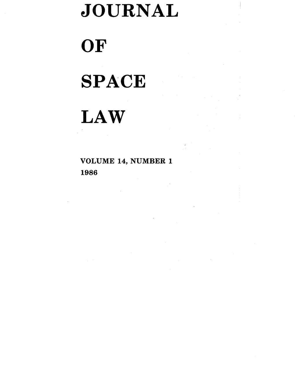 Of Space Law