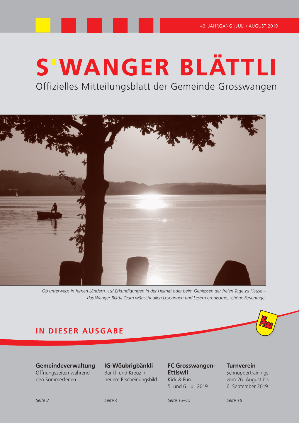 Wanger Blättli Juli & August 2019