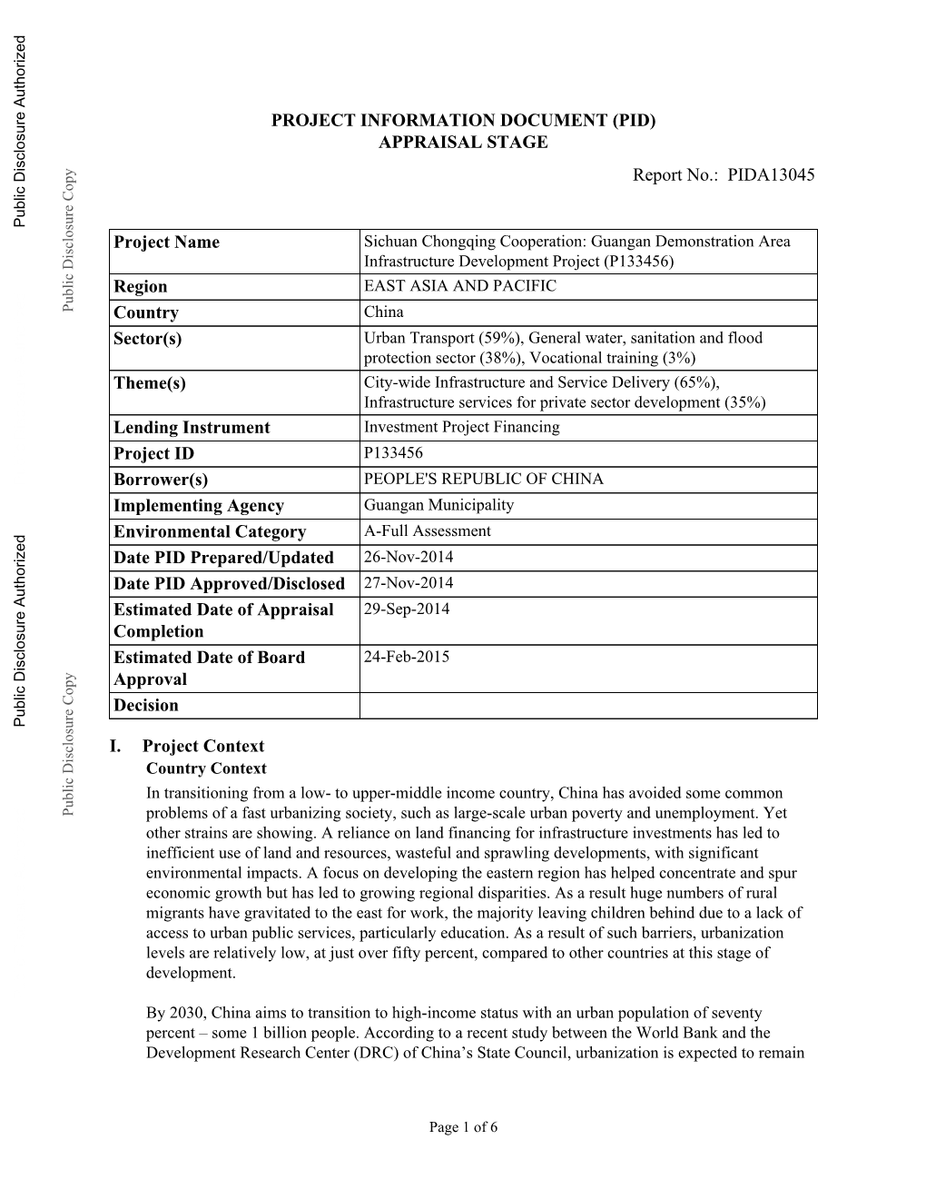 World Bank Document