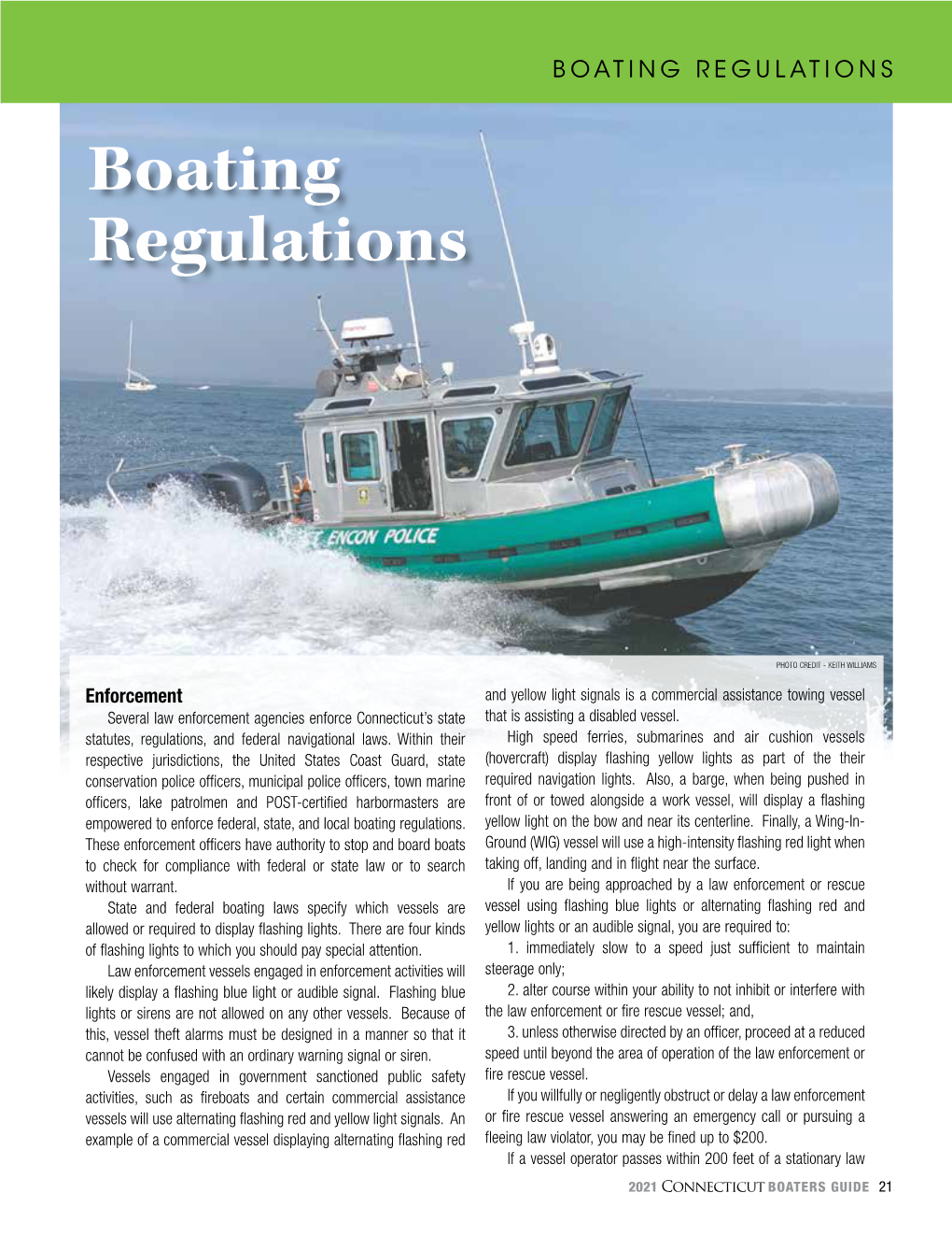 BOATING REGULATIONS Boating Regulations