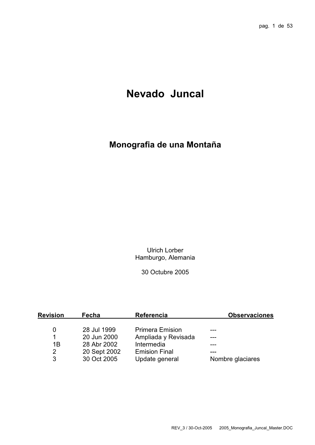 Monografía Del Nevado Juncal