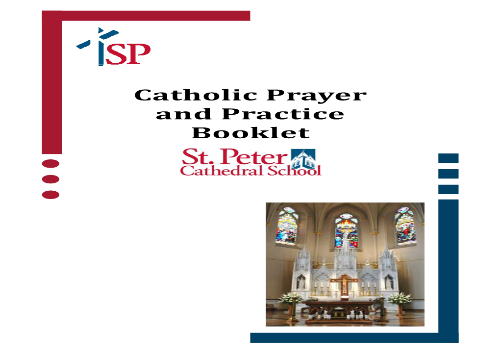 St. Peter Cathedral Prayer Booklet