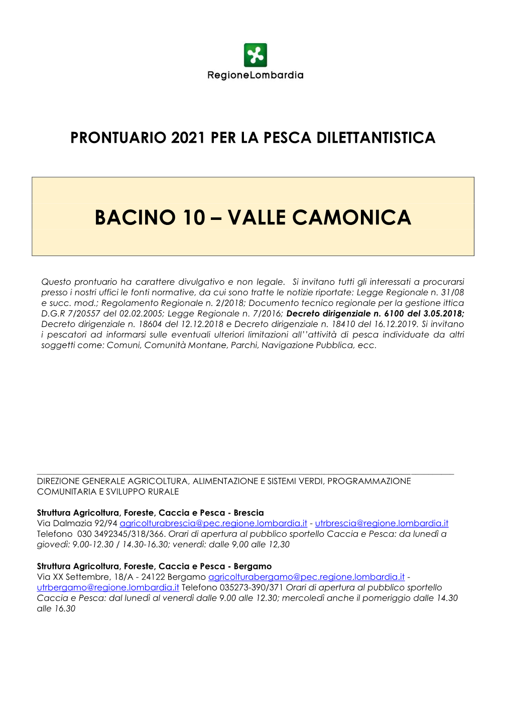 Bacino 10 – Valle Camonica