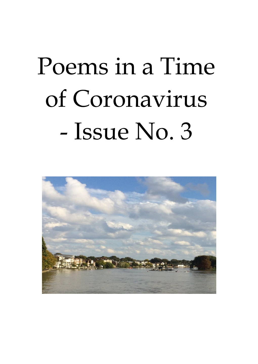 Poems in a Time of Coronavirus - Issue No