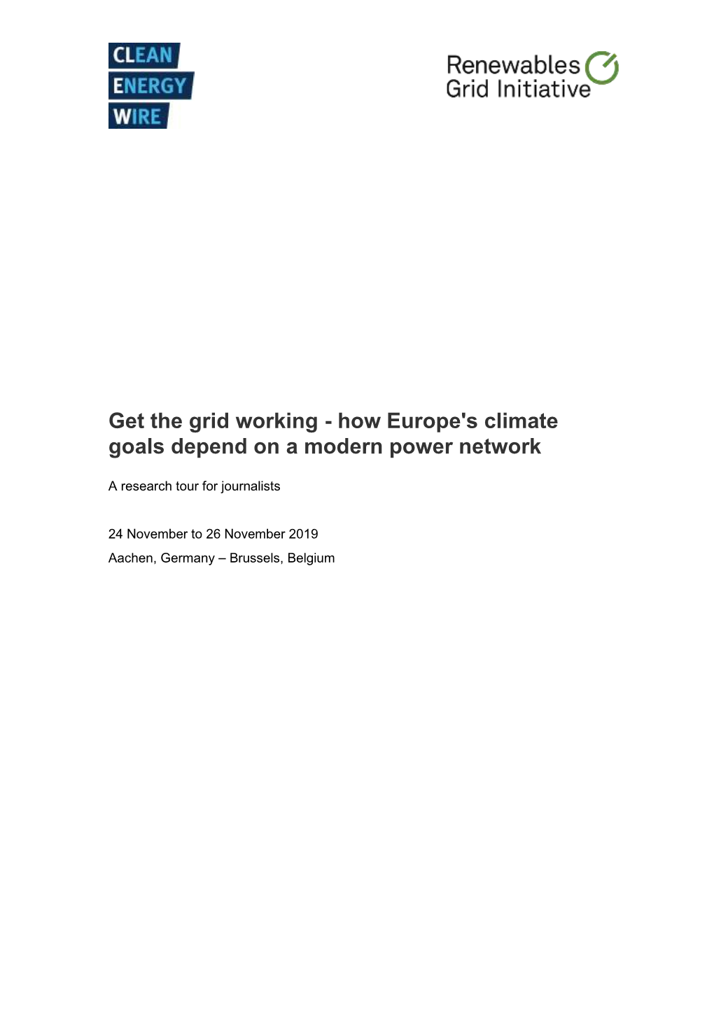 Get the Grid Working - How Europe's Climate Goals Depend on a Modern Power Network