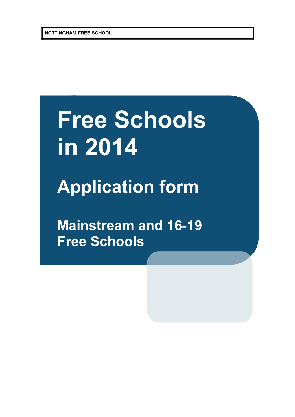 Nottingham Free School