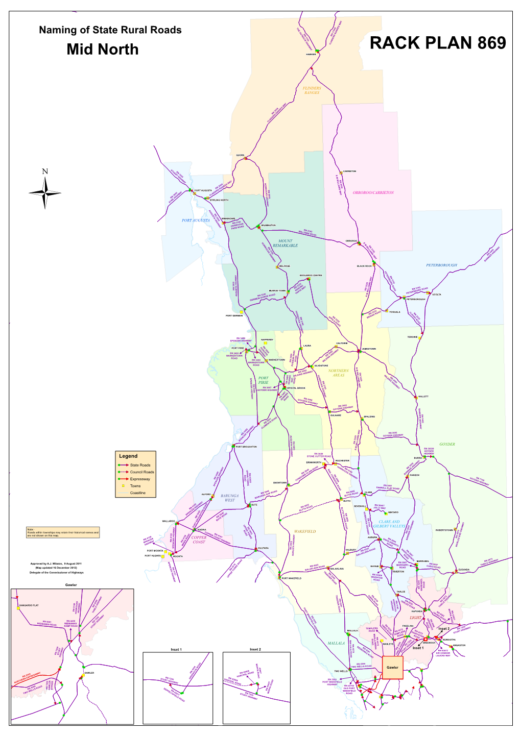 Naming of State Rural Roads Mid North