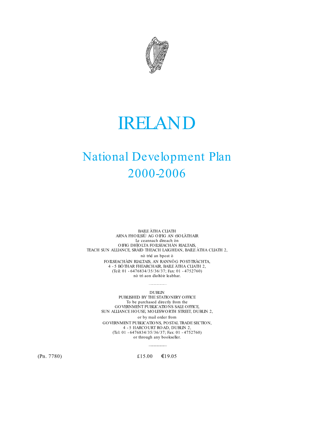 PDF (National Development Plan 2000-2006.)