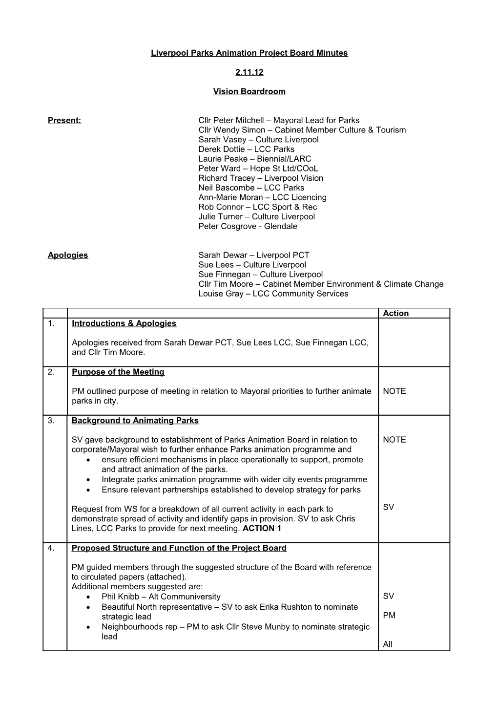 Liverpool Parks Animation Project Board Minutes s1