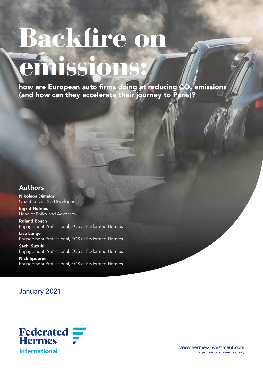 Backfire on Emissions: How Are European Auto Firms Doing at Reducing CO2 Emissions (And How Can They Accelerate Their Journey to Paris)?