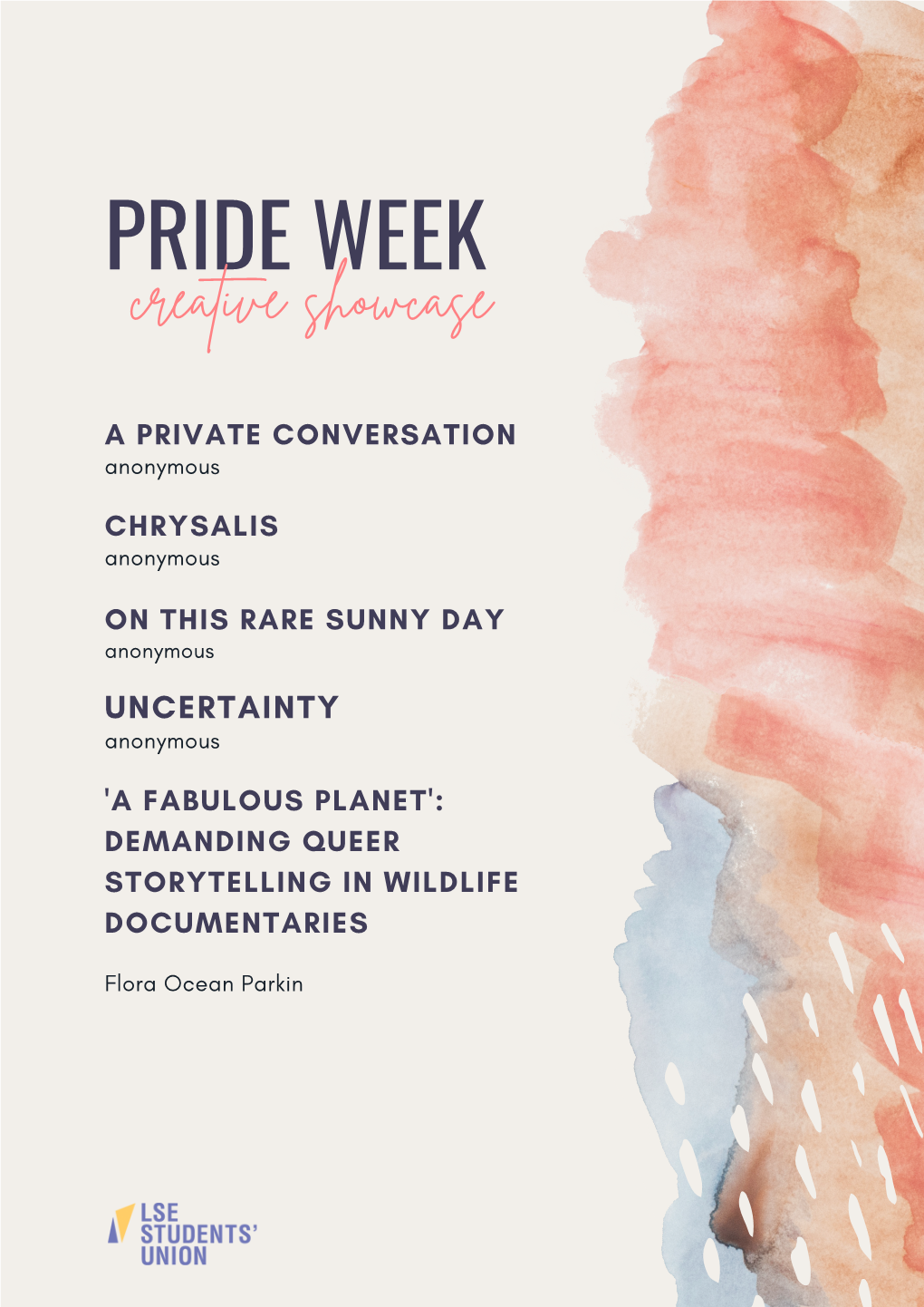 Pride Week Creative Showcase