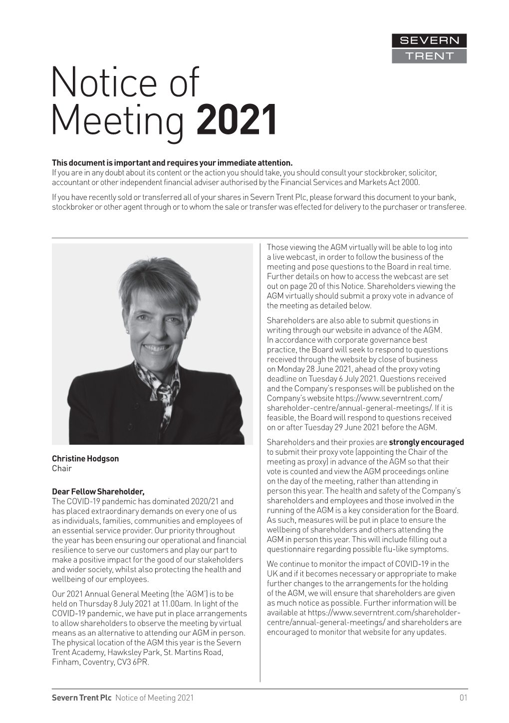 Notice of Meeting 2021