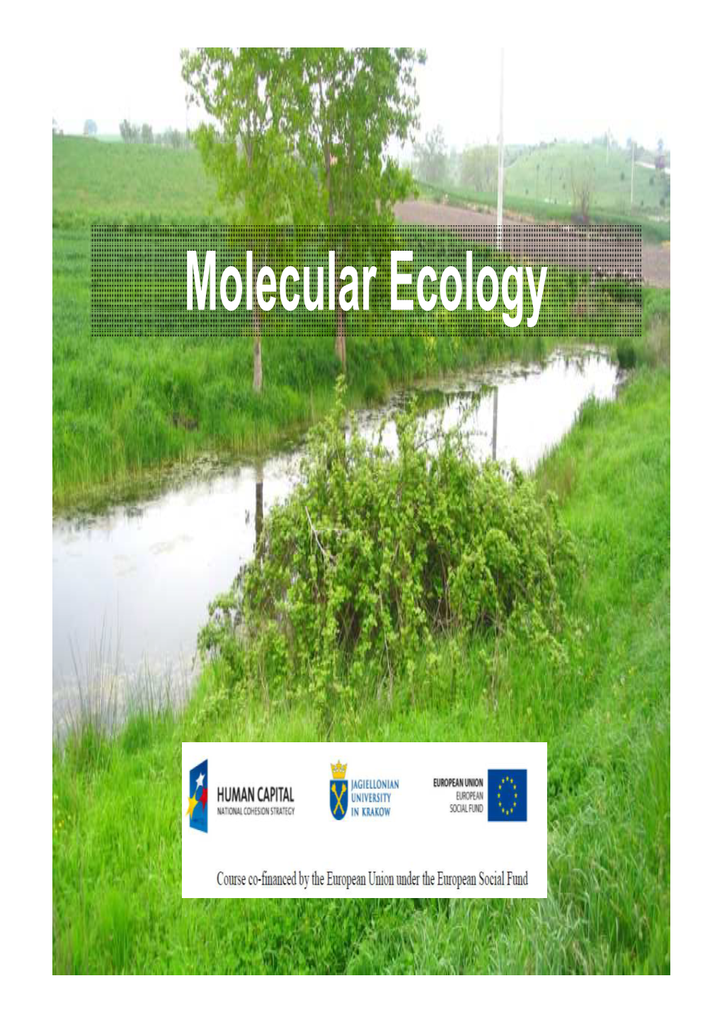 Molecular Ecology Lectures 15 Hours (45 Min): 5 X 3 Written Exam: Test