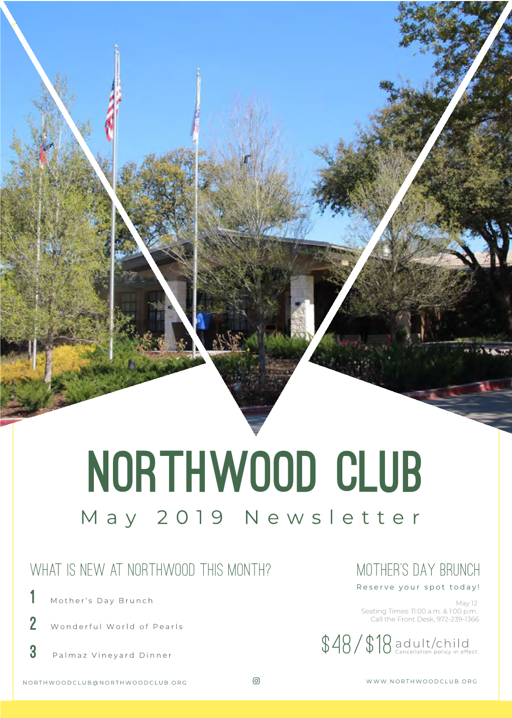 Northwood Club May 2 0 1 9 Ne W S Let T E R