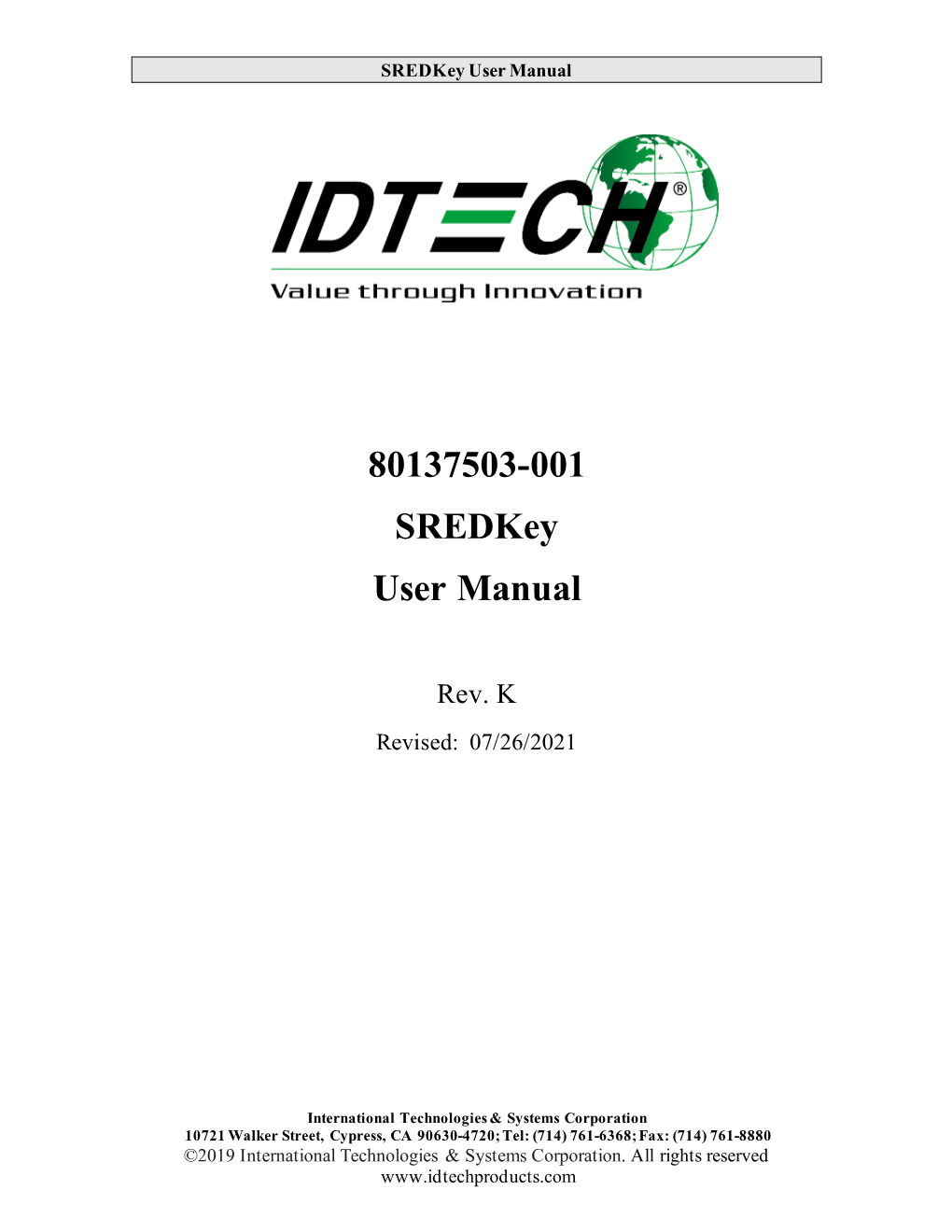 Sredkey User Manual