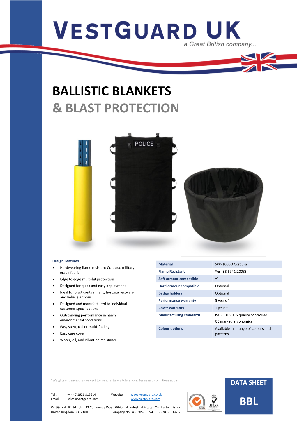 Ballistic Blankets & Blast Protection
