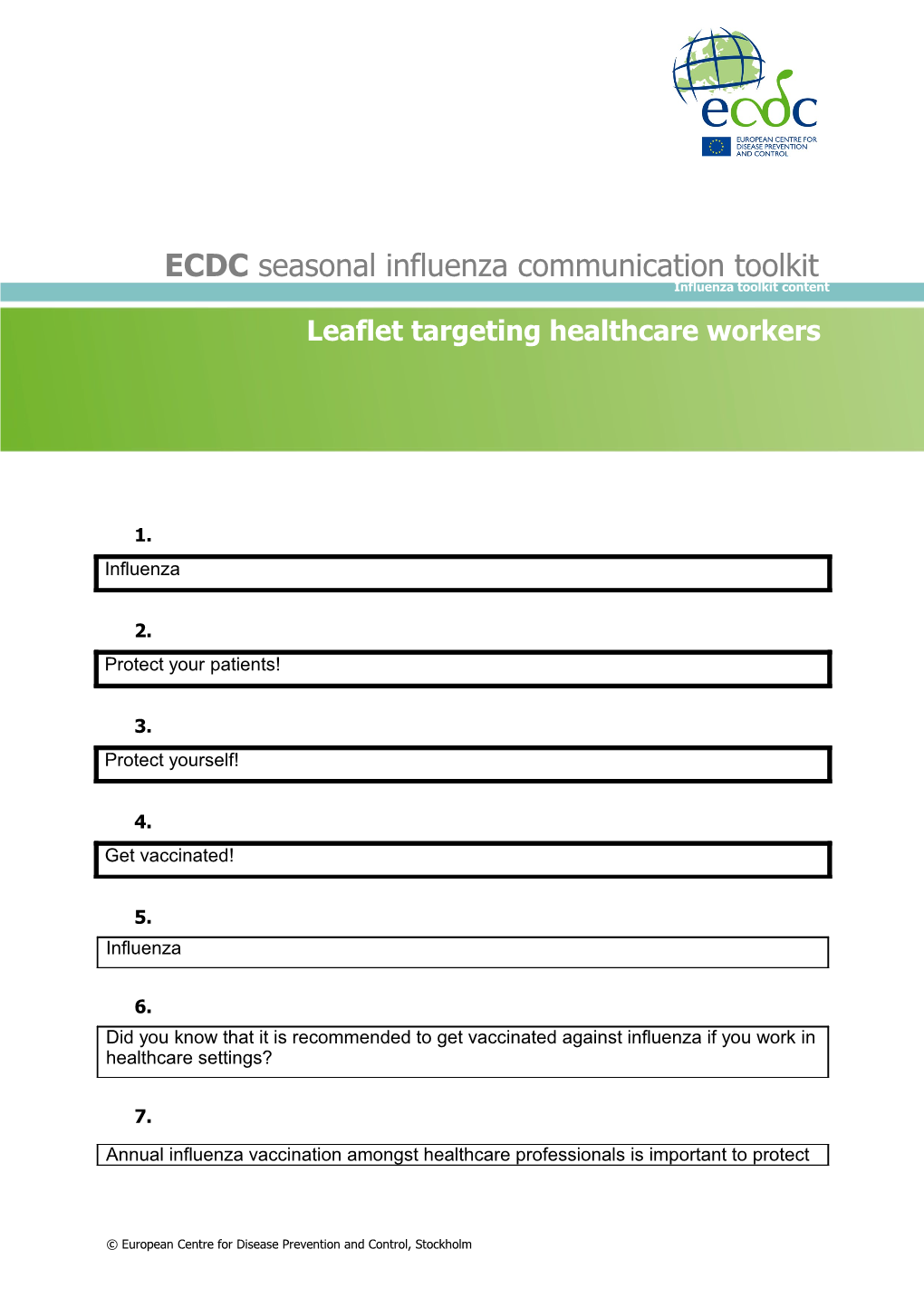 Translation File Leaflet for Healthcare Workers