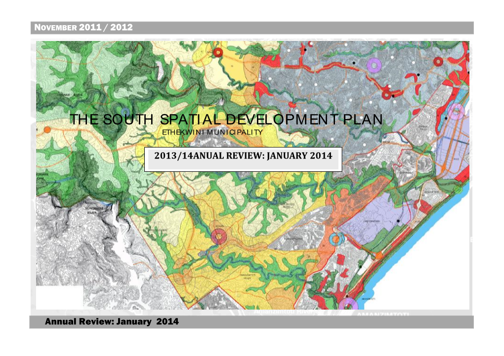 The South Spatial Development Plan Ethekwi N I M Un I Cipali Ty