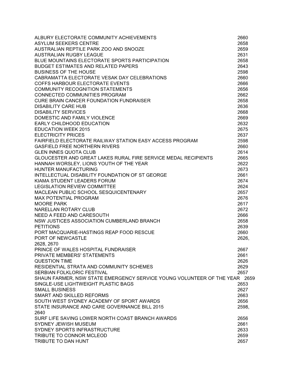 Albury Electorate Community Achievements 2660 Asylum