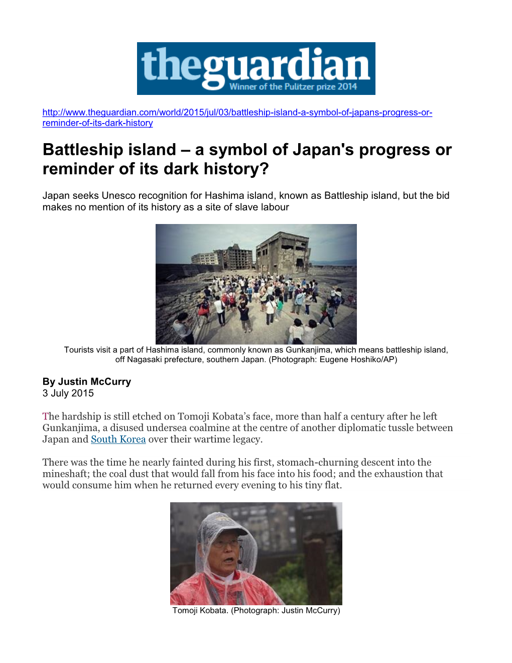 Battleship Island – a Symbol of Japan's Progress Or Reminder of Its Dark History?