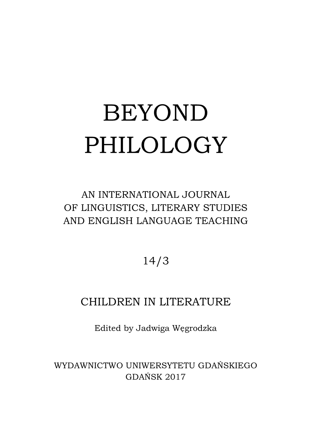 Beyond Philology