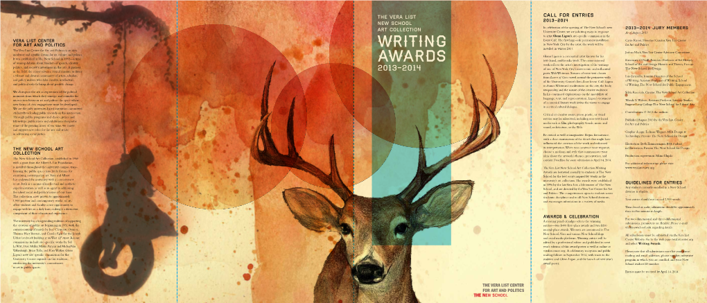 Writing Award Poster 2012-2013