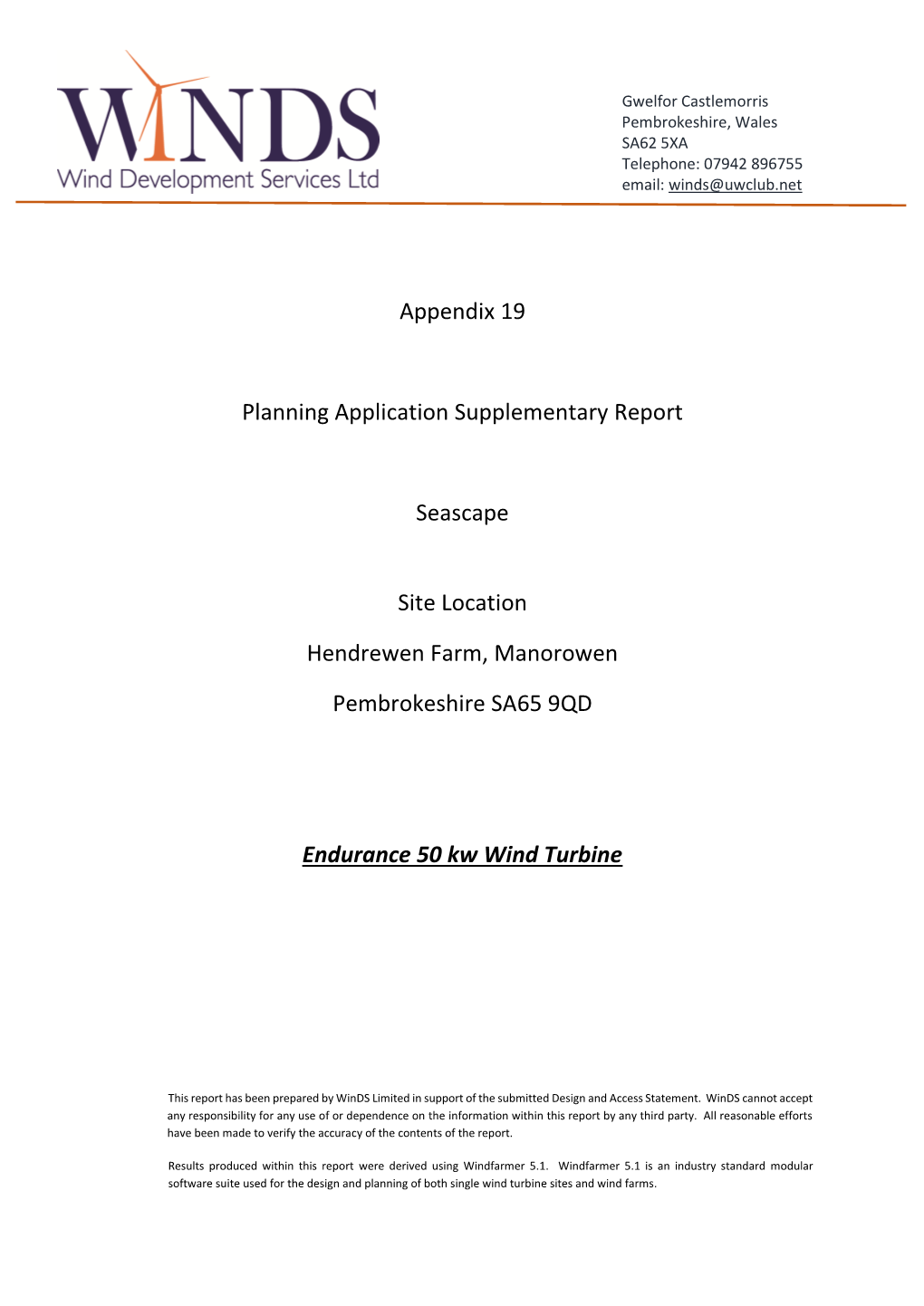 Appendix 19 Planning Application Supplementary Report Seascape