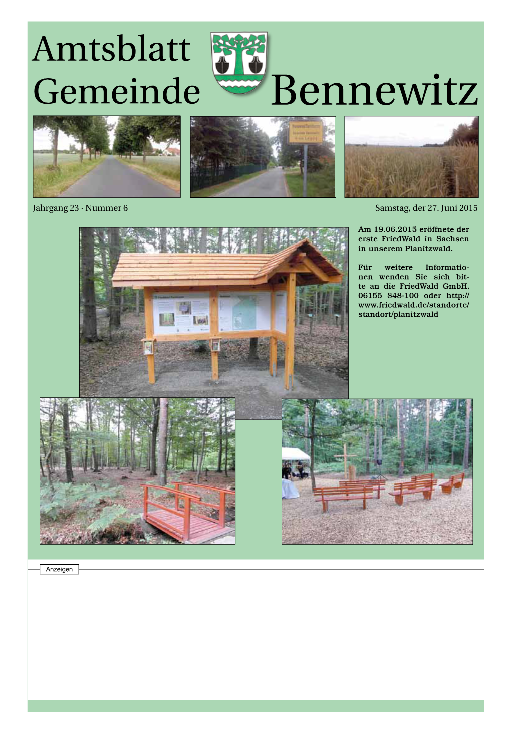 Amtsblatt Nr. 06/2015