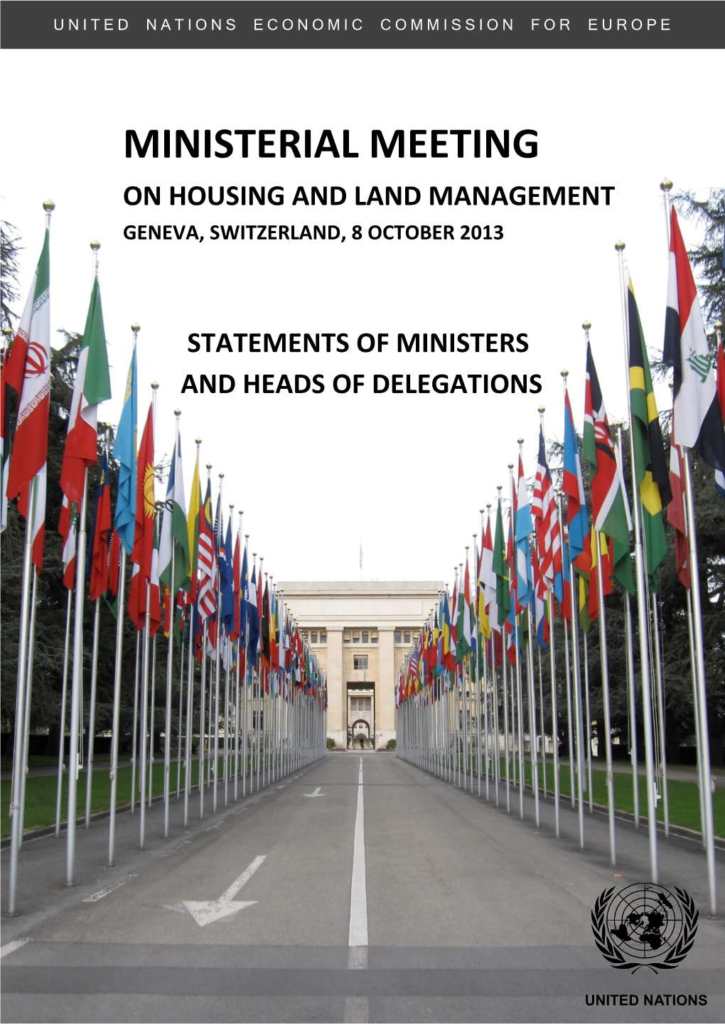 Ministerial Meeting on Housing and Land Management Geneva, Switzerland, 8 October 2013