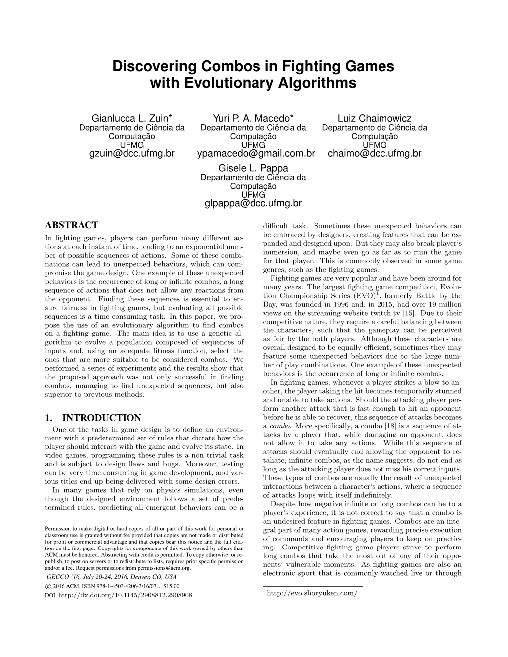 Discovering Combos in Fighting Games with Evolutionary Algorithms