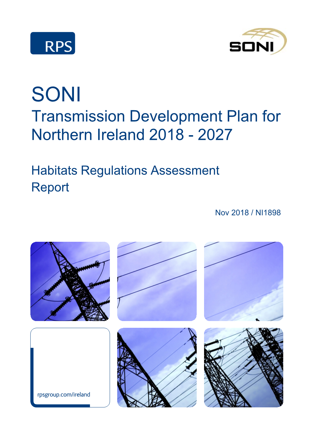 Transmission Development Plan for Northern Ireland 2018 - 2027