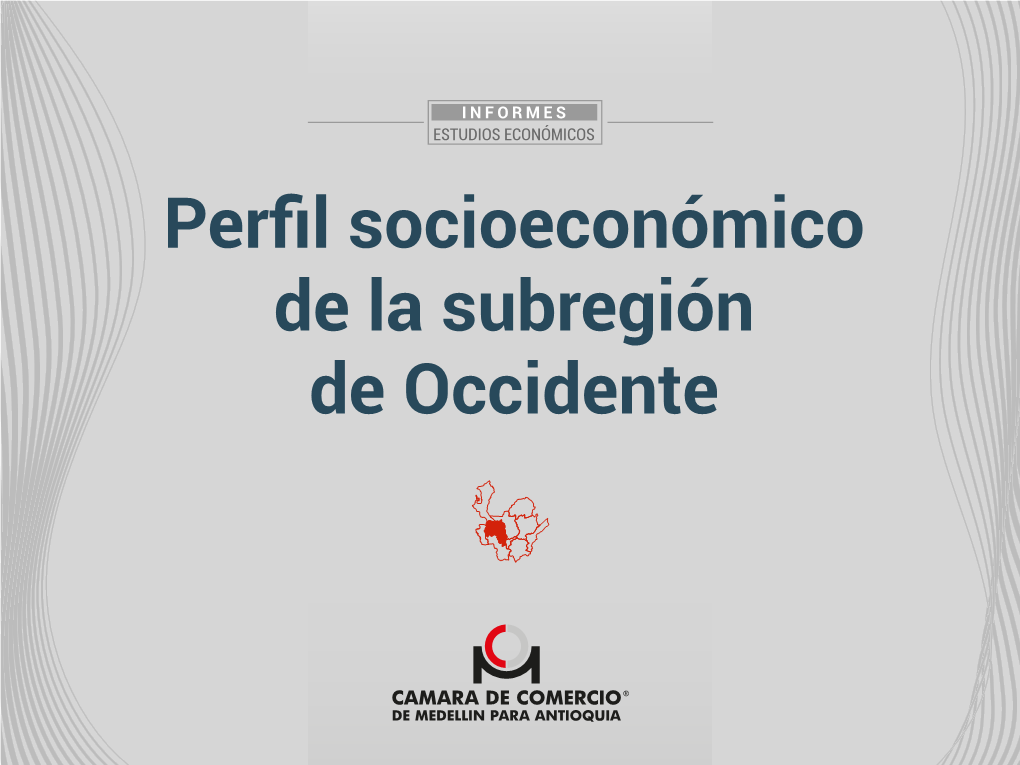 Perfil Socioeconómico De La Subregión De Occidente