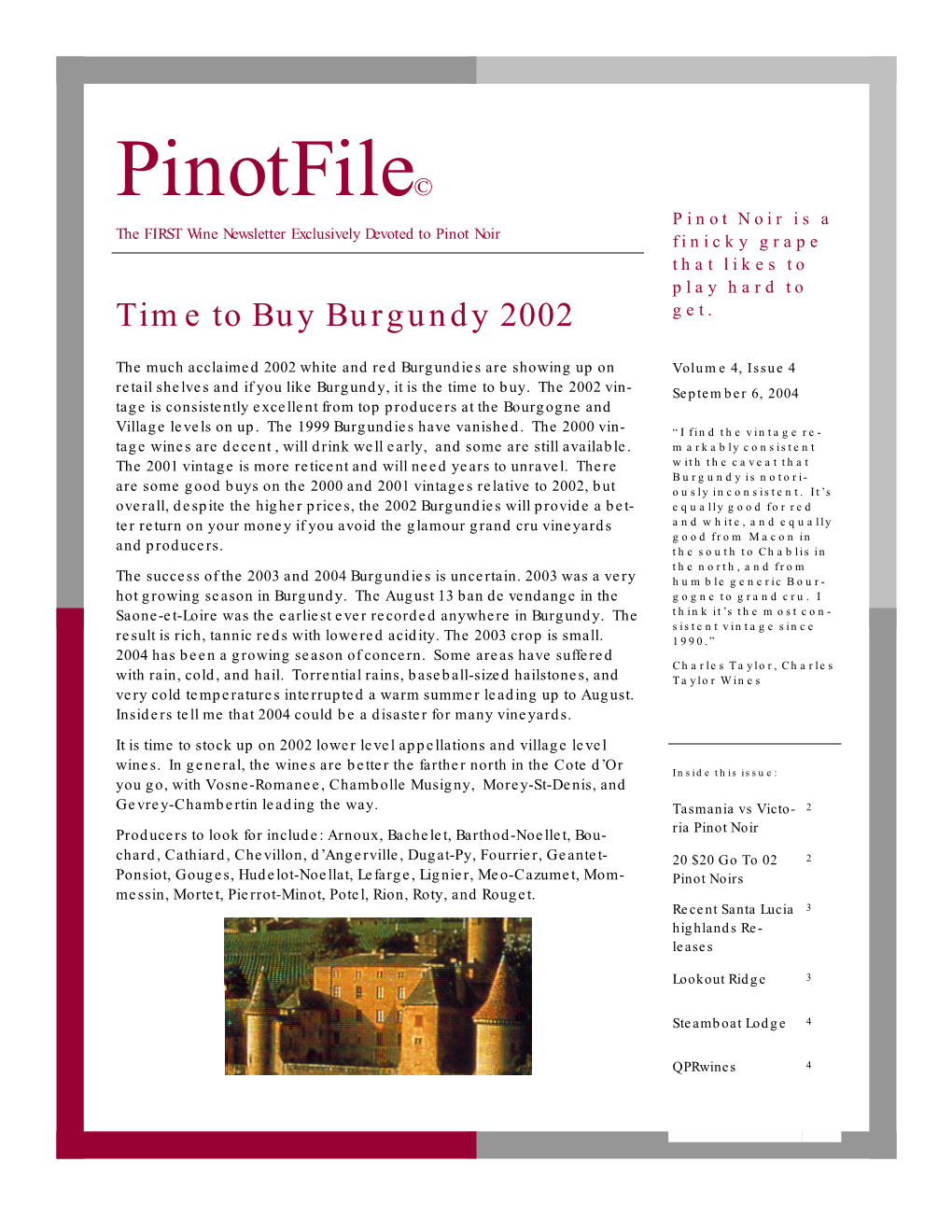 Pinotfile Vol 4, Issue 4