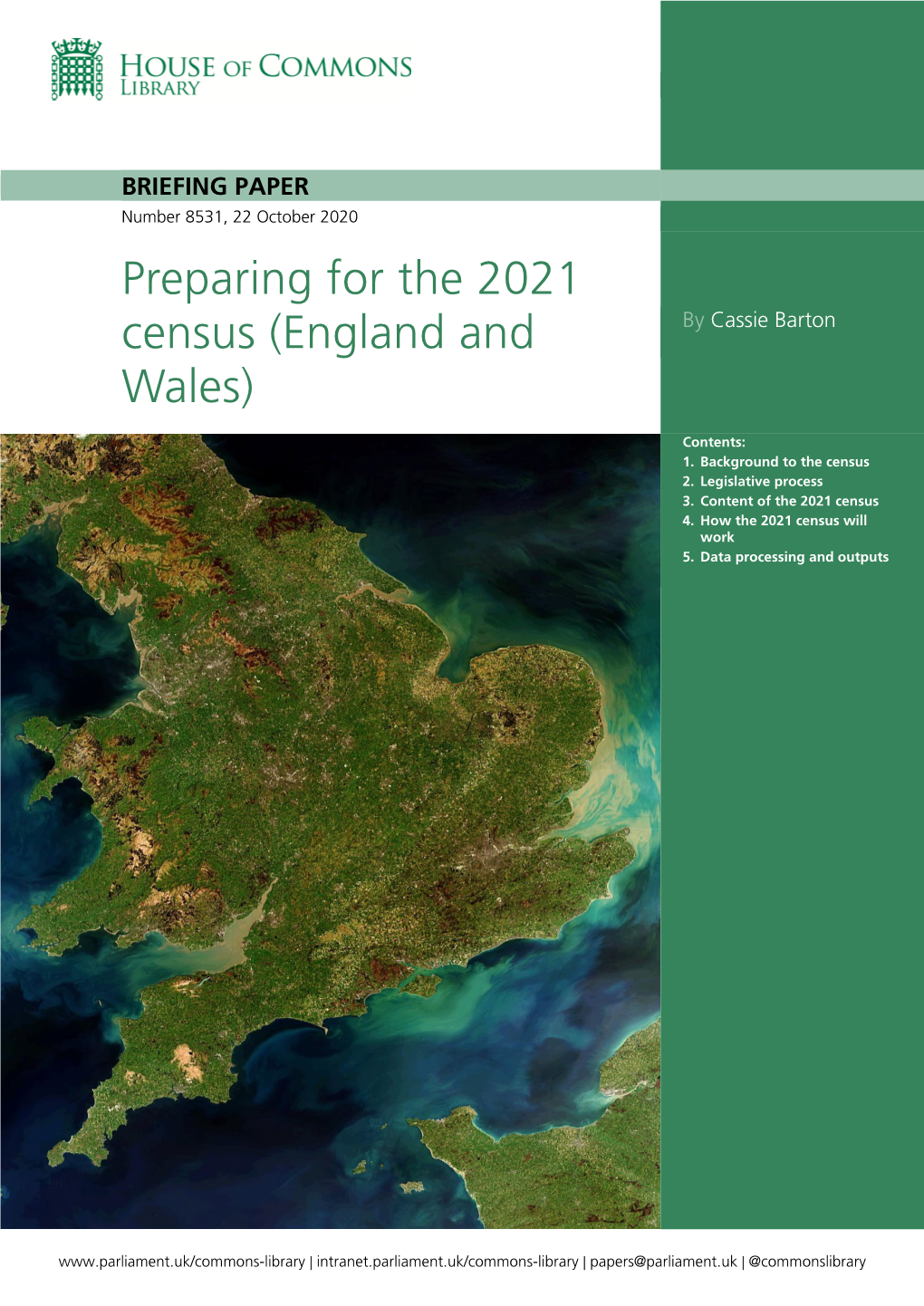 Preparing for the 2021 Census (England and Wales)