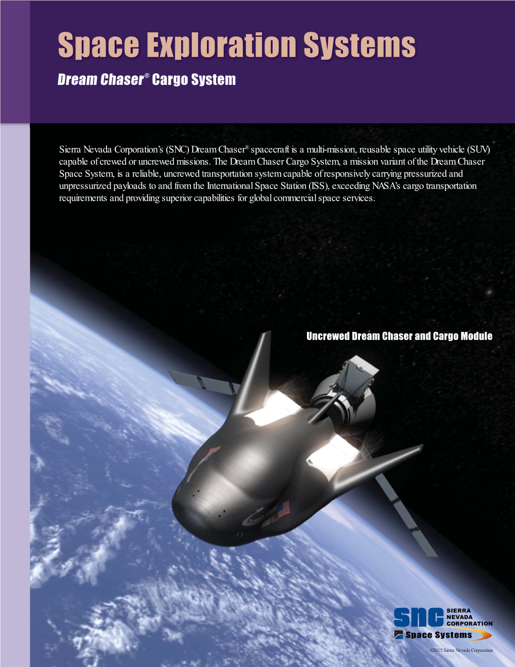 The Dream Chaser® Cargo System PDF, 299Ko