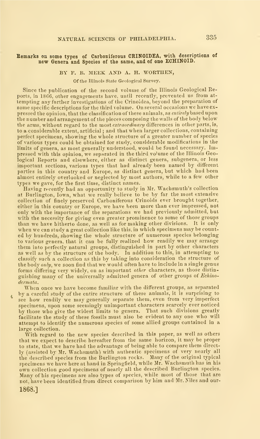 Proceedings of the Academy of Natural Sciences of Philadelphia