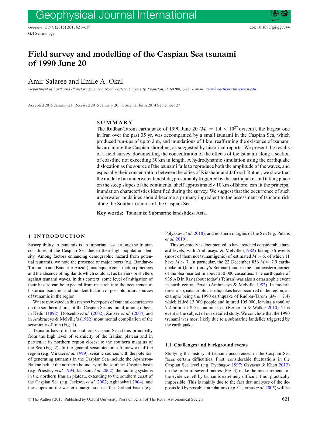 Geophysical Journal International