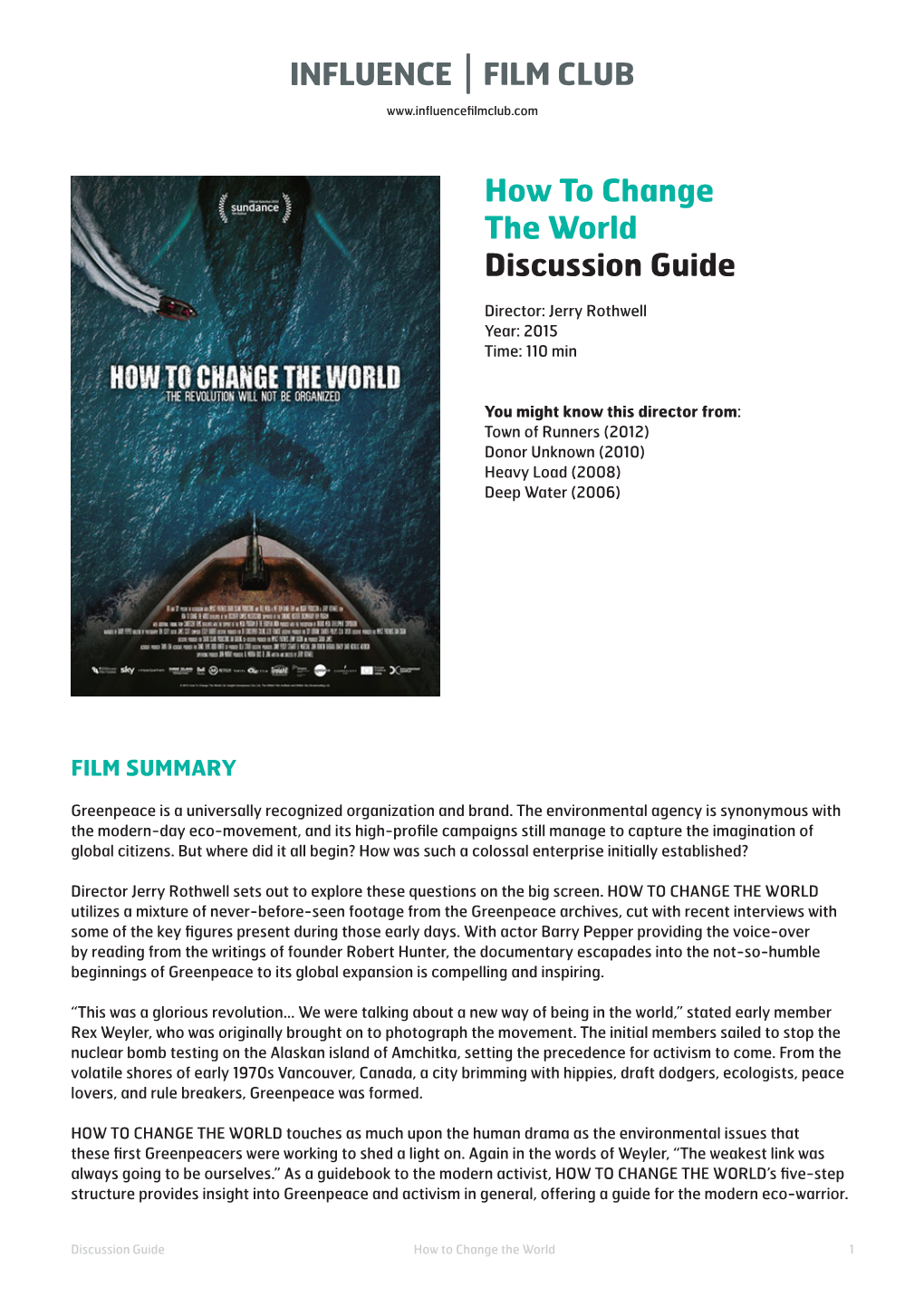 How to Change the World Discussion Guide